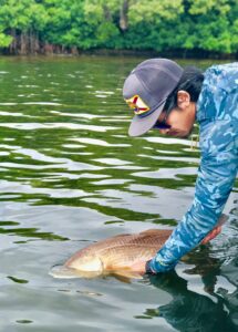 St Pete Beach Fishing Charter Redfish Release